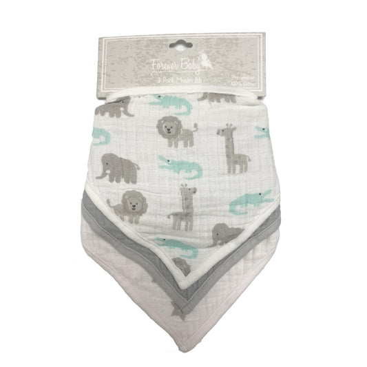 Muslin Bib - 3 Piece Set