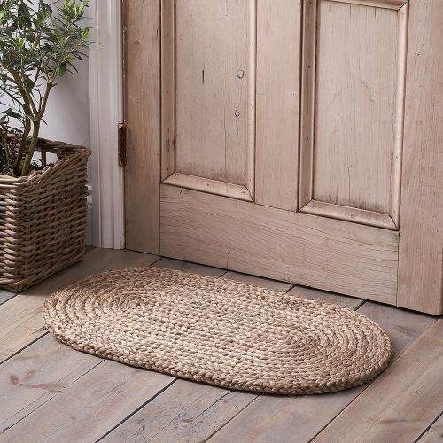 Braided Oval Jute Rug