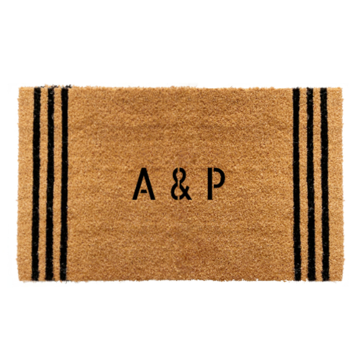 personalised coir doormat