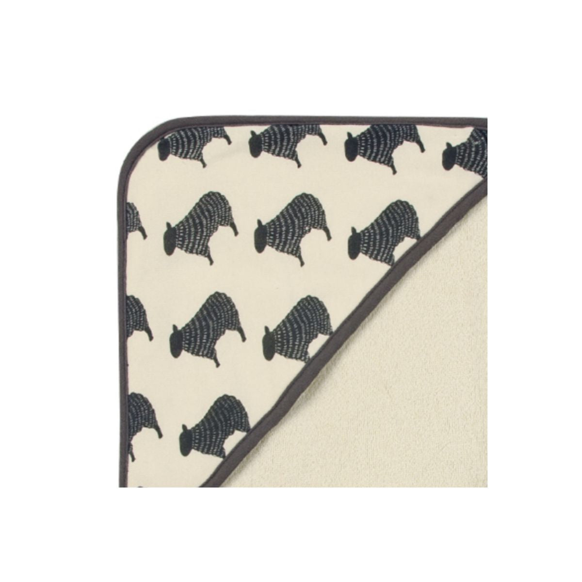Sheep Print Hooded Towel Wash cloth