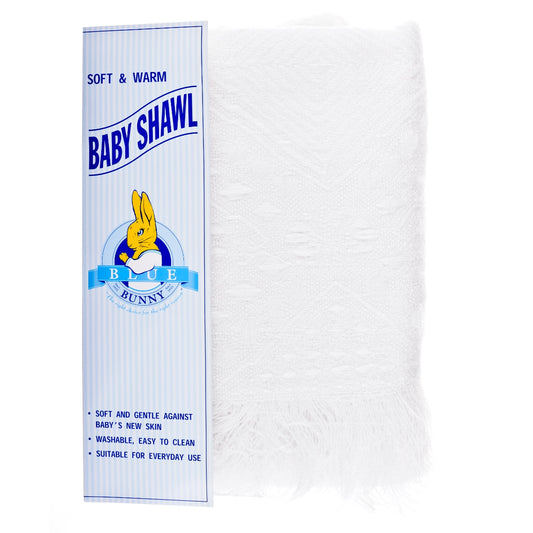 Blue Bunny Baby Shawl