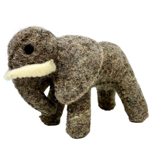 Elenor Elephant wool felt toy by Blue Bunny — 10cm handcrafted in India