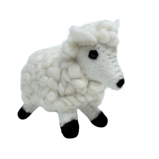 Stella Sheep wool felt toy by Blue Bunny — 13cm handcrafted in India