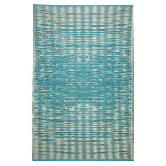 Brooklyn Teal Indoor Outdoor Rug