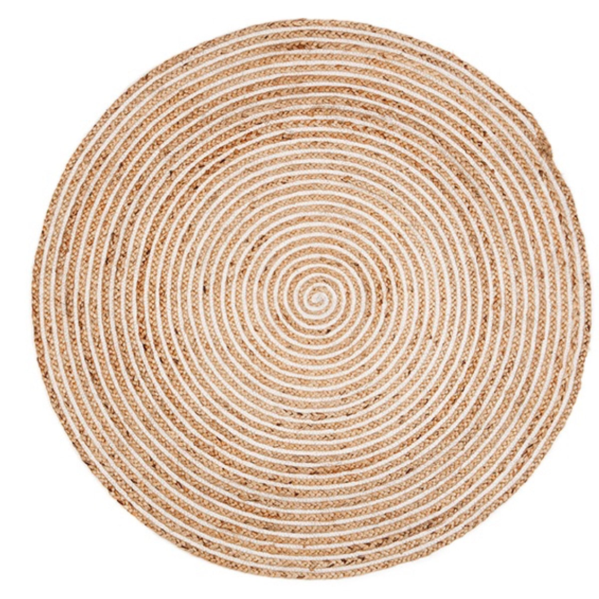 Plumeria Round Jute Rug
