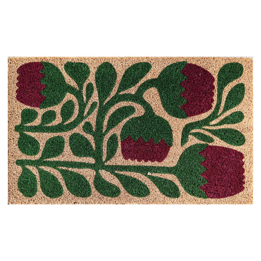 Tulip Garden Coir Doormat
