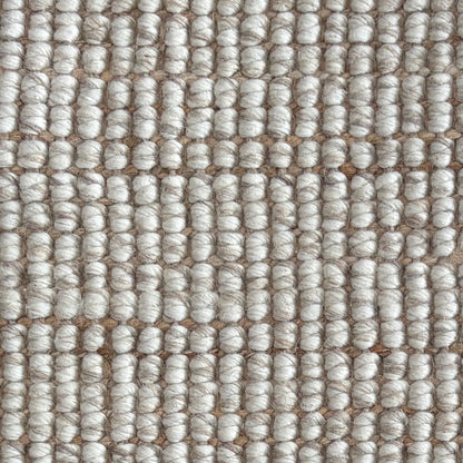 Anne Jute & Felted Wool Rug close-up detail | The Trading House NZ