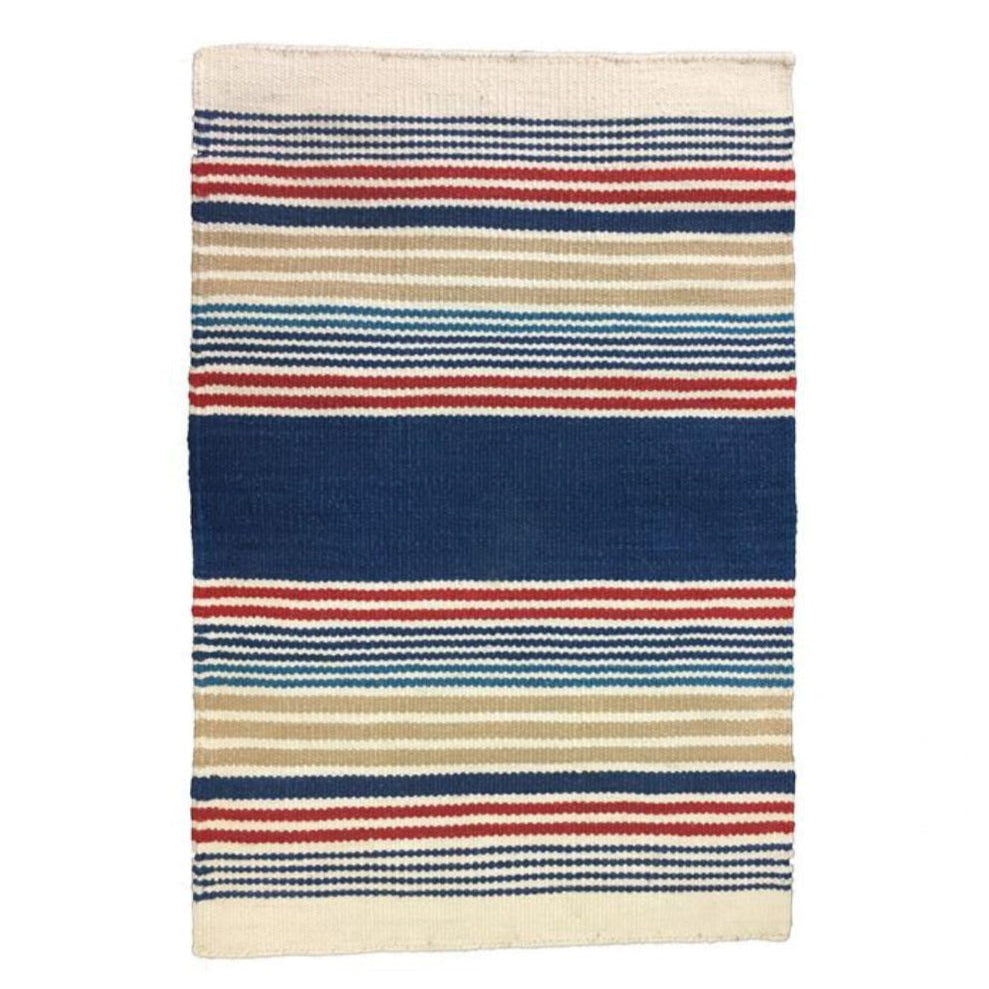 Multicolour Stripe Soft Feel Indoor Outdoor Rug