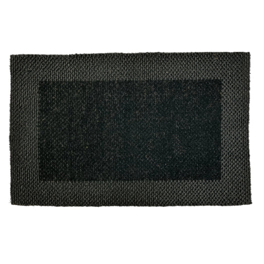 Tufted Border Doormat Black 60 x 90cm