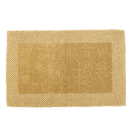 Natural beige tufted polypropylene border doormat 60x90cm | The Trading House NZ