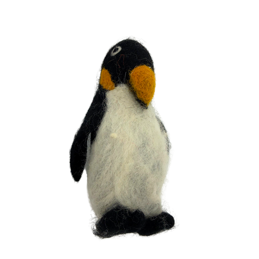 Patty Penguin wool felt toy by Blue Bunny — 11.5cm handcrafted in India