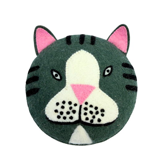 Albert Flat Head wool felt wall art by Blue Bunny — Diameter 20cm