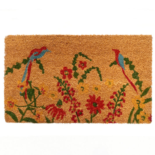 Flower Garden Coir Doormat  - 45 cm x 75 cm