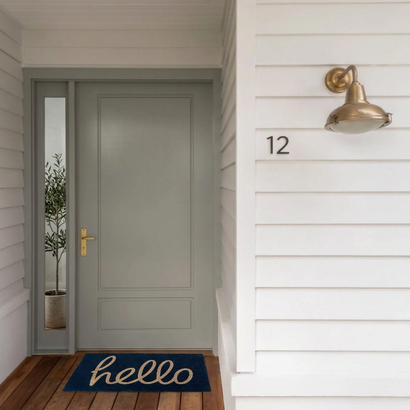 Hello_Black_Coir_Doormat