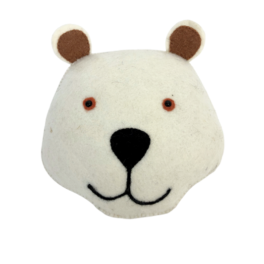 Alan Flat Head wool felt wall art by Blue Bunny — Diameter 20cm