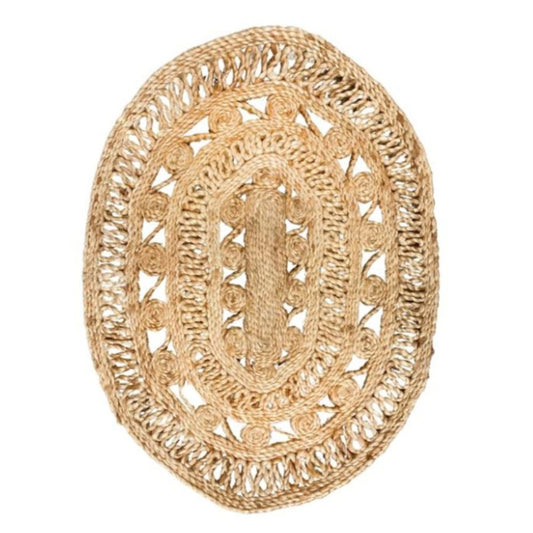 Oscar Oval Jute Rug - 60 cm x 90 cm
